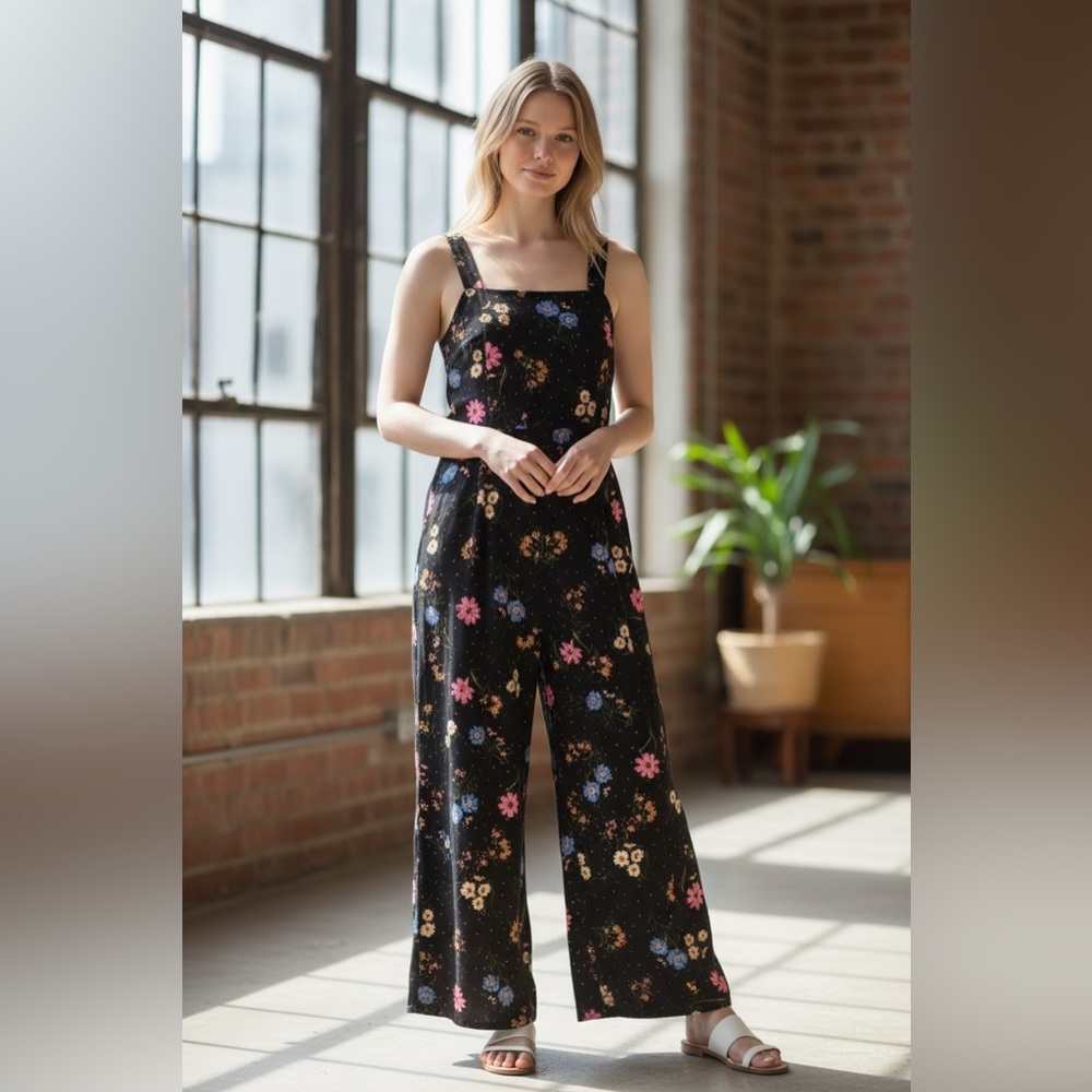 Princess Highway Floral Cutout Jumpsuit, Multi, Size AU (12)/US (8), EUC
